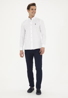 Erkek Beyaz Uzun Kollu Basic Gömlek - 50282610170