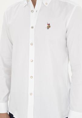 Erkek Beyaz Uzun Kollu Basic Gömlek - 50282610170