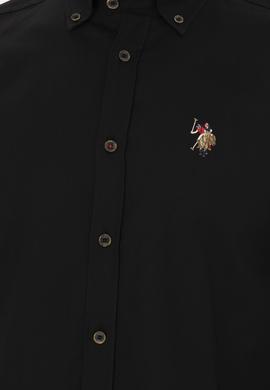 Erkek Siyah Uzun Kollu Basic Gömlek - 50282610125