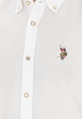 Erkek Beyaz Uzun Kollu Basic Gömlek - 50282609042