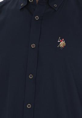 Erkek Lacivert Uzun Kollu Basic Gömlek - 50282610027