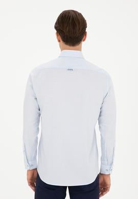 Erkek Açık Mavi Uzun Kollu Basic Gömlek - 50282610003