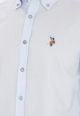 Erkek Açık Mavi Uzun Kollu Basic Gömlek - 50282610003