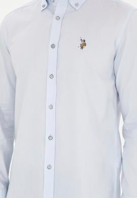 Erkek Açık Mavi Uzun Kollu Basic Gömlek - 50282610003