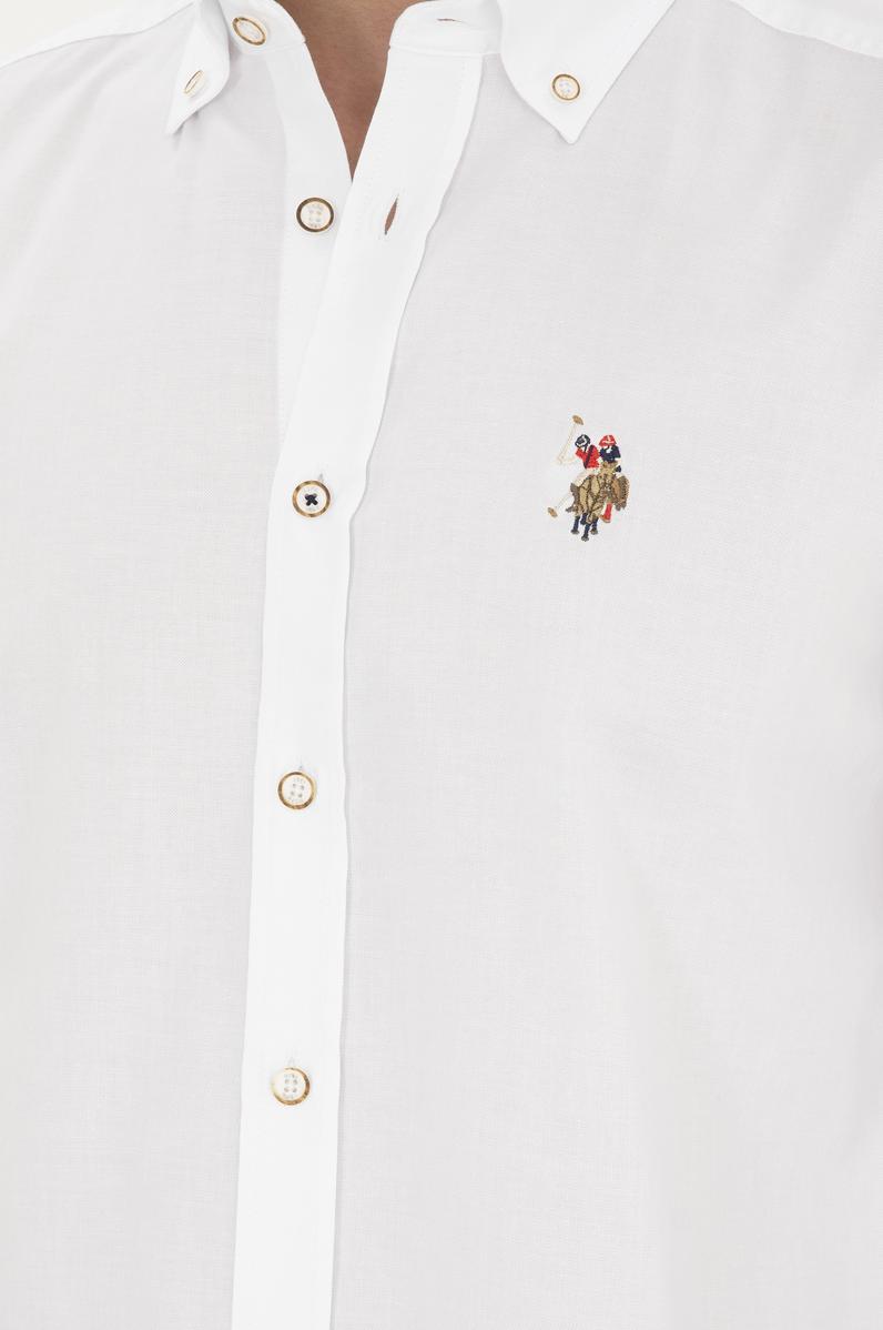 Erkek Beyaz Uzun Kollu Basic Gömlek