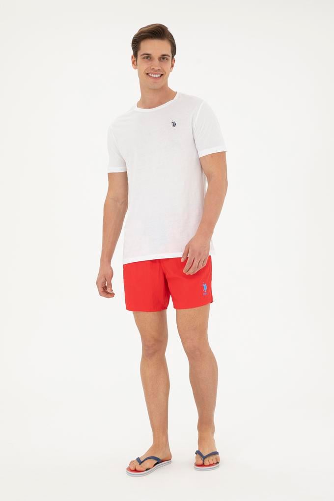 Erkek Kırmızı Deniz Şortu