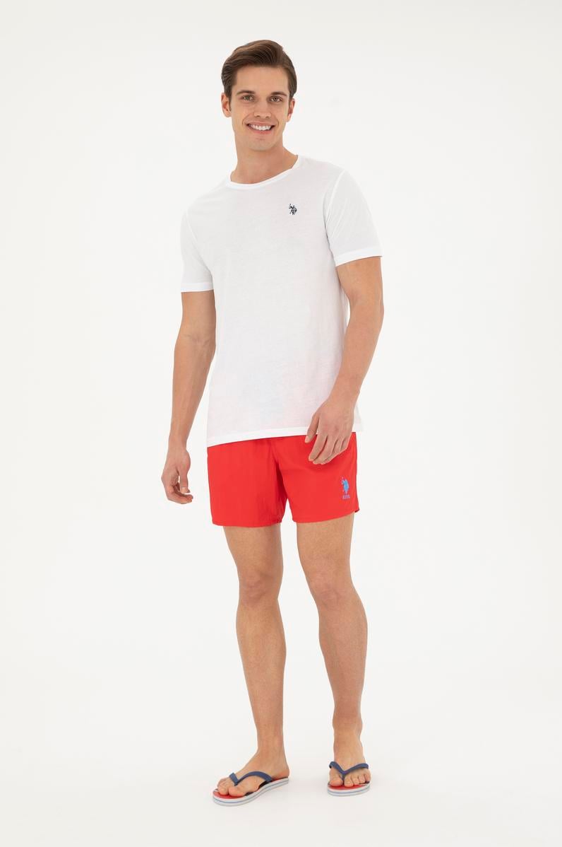 Erkek Kırmızı Deniz Şortu