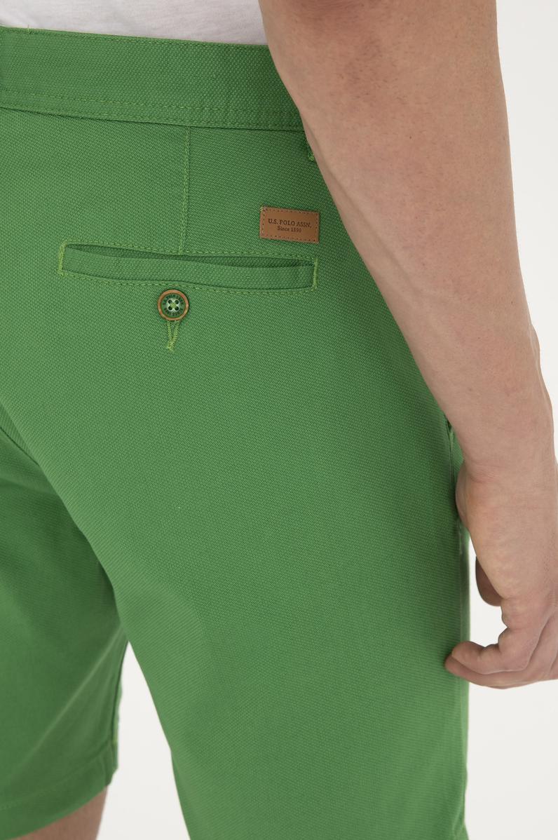 Erkek Yeşil Dokuma Şort