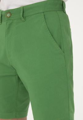 Erkek Yeşil Dokuma Şort - 50283928185