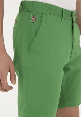 Erkek Yeşil Dokuma Şort - 50283928185