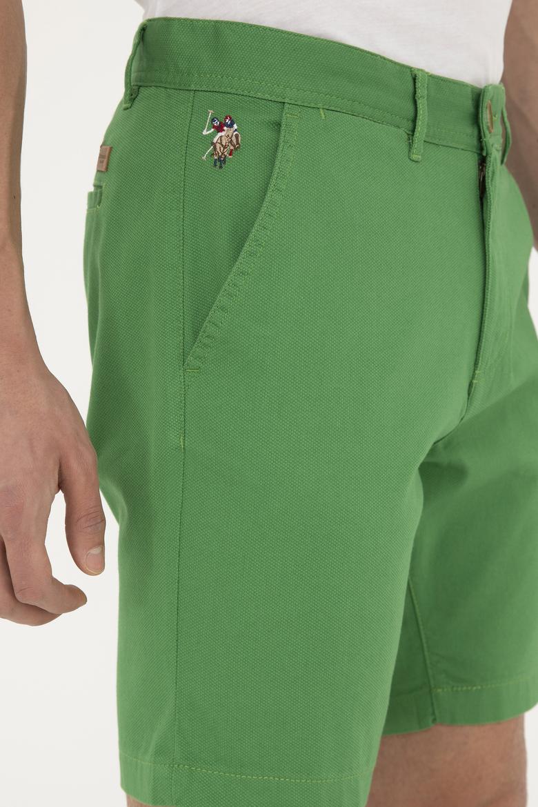 Erkek Yeşil Dokuma Şort - 50283928185