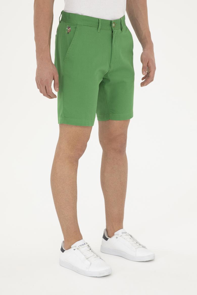Erkek Yeşil Dokuma Şort - 50283928185