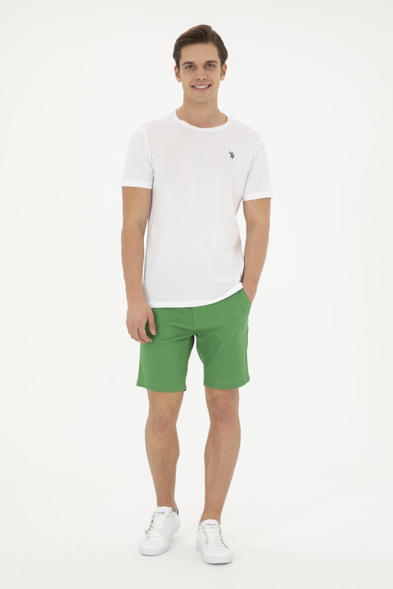 Erkek Yeşil Dokuma Şort - 50283928185