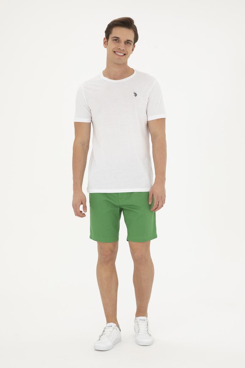 Erkek Yeşil Dokuma Şort