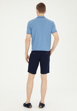 Erkek Lacivert Dokuma Şort - 50283928011