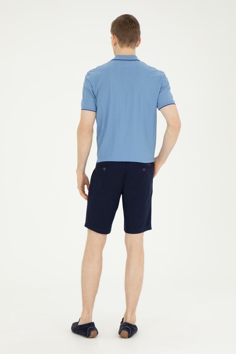 Erkek Lacivert Dokuma Şort - 50283928011