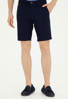 Erkek Lacivert Dokuma Şort - 50283928011