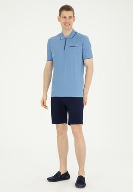 Erkek Lacivert Dokuma Şort - 50283928011