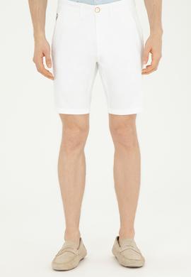 Erkek Beyaz Dokuma Şort - 50283928021