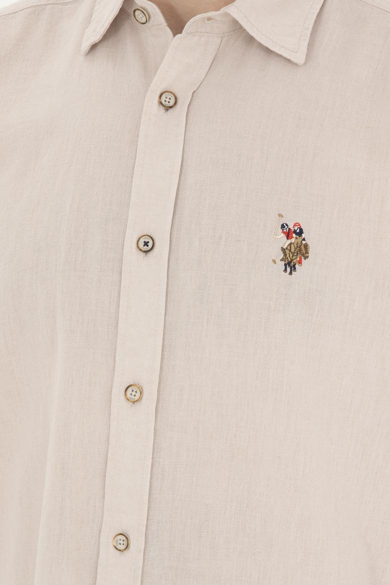 Erkek Taş Uzun Kollu Basic Gömlek - 50284297084