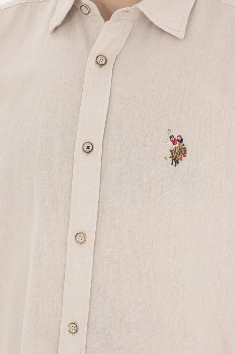 Erkek Taş Uzun Kollu Basic Gömlek