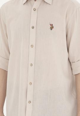 Erkek Taş Uzun Kollu Basic Gömlek - 50284297084