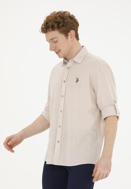 Erkek Taş Uzun Kollu Basic Gömlek - 50284297084