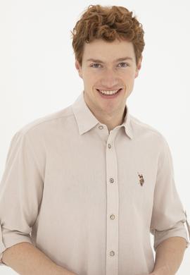 Erkek Taş Uzun Kollu Basic Gömlek - 50284297084