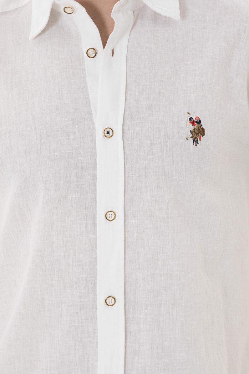 Erkek Beyaz Uzun Kollu Basic Gömlek