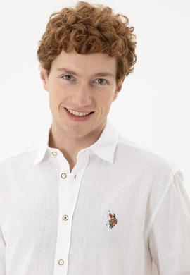 Erkek Beyaz Uzun Kollu Basic Gömlek - 50284297005