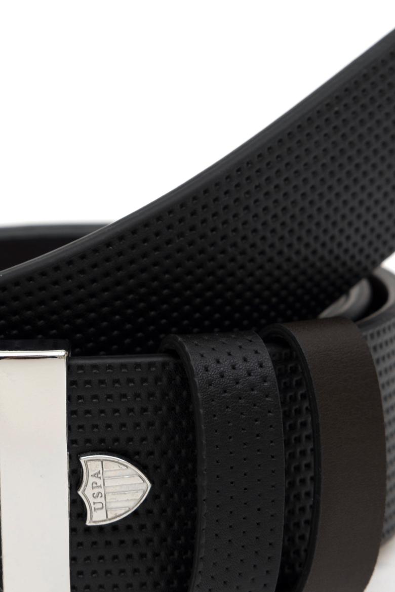 Erkek Çift Taraflı Siyah Kemer - 50286795024