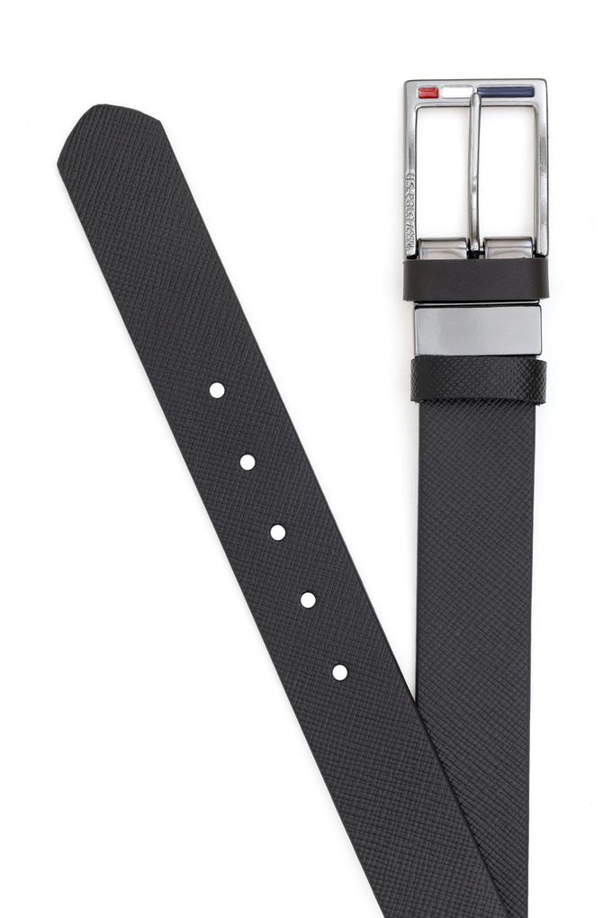 Erkek Çift Taraflı Siyah Kemer