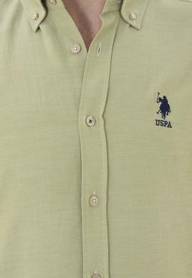 Erkek Açık Haki Uzun Kollu Basic Gömlek - 50287805108