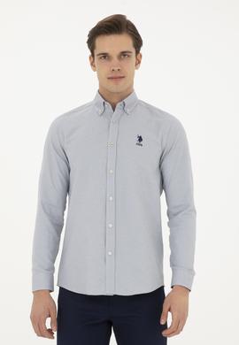 Erkek Taş Uzun Kollu Basic Gömlek - 50287805084