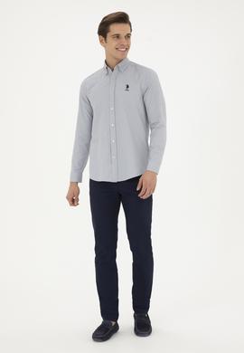 Erkek Taş Uzun Kollu Basic Gömlek - 50287805084