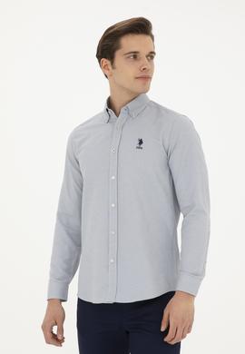 Erkek Taş Uzun Kollu Basic Gömlek - 50287805084