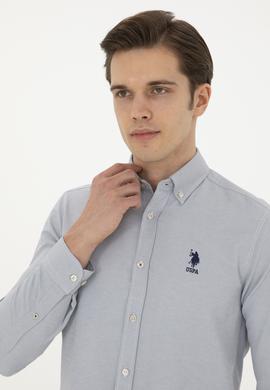 Erkek Taş Uzun Kollu Basic Gömlek - 50287805084