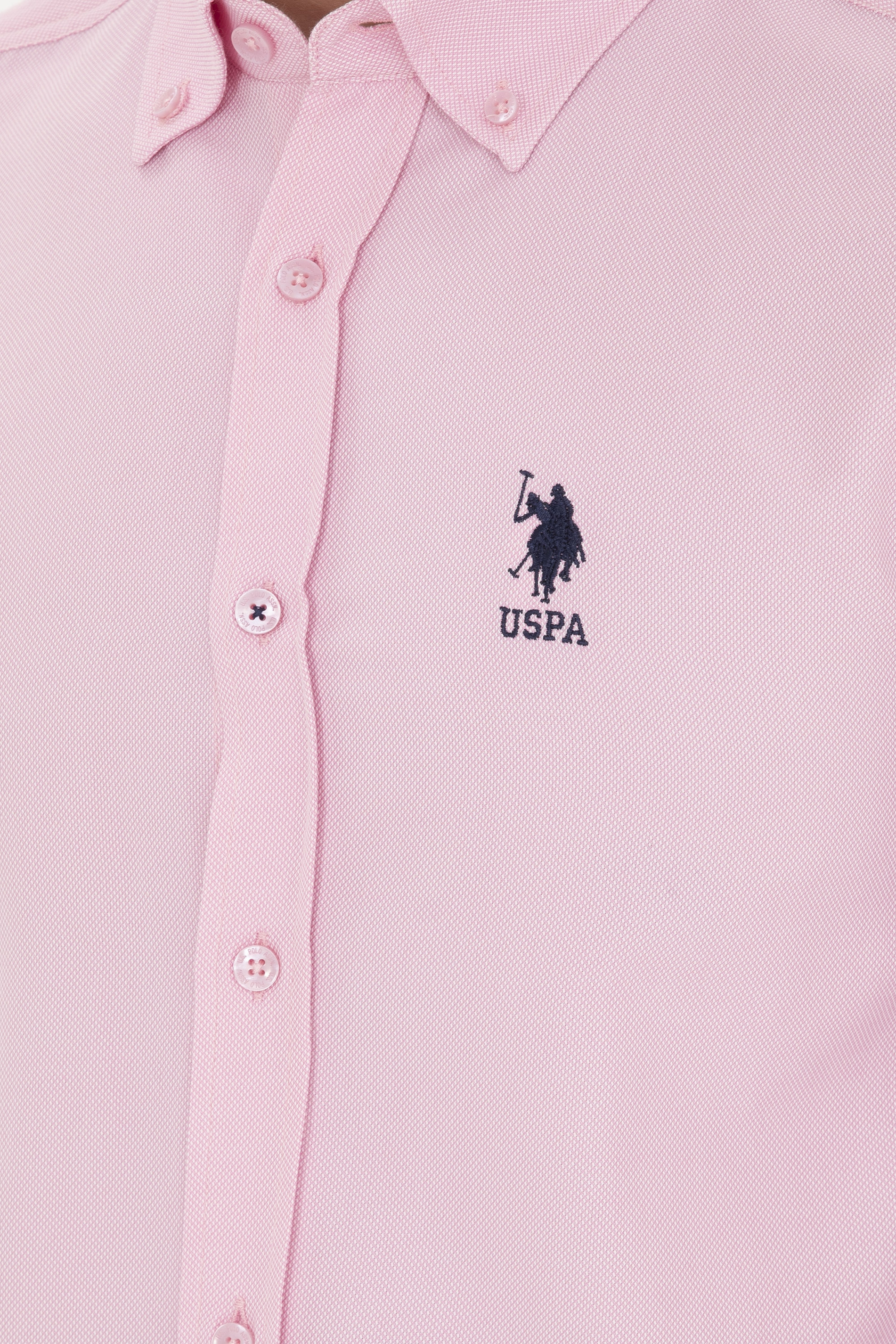 Erkek Pembe Uzun Kollu Basic Gömlek - Image 7