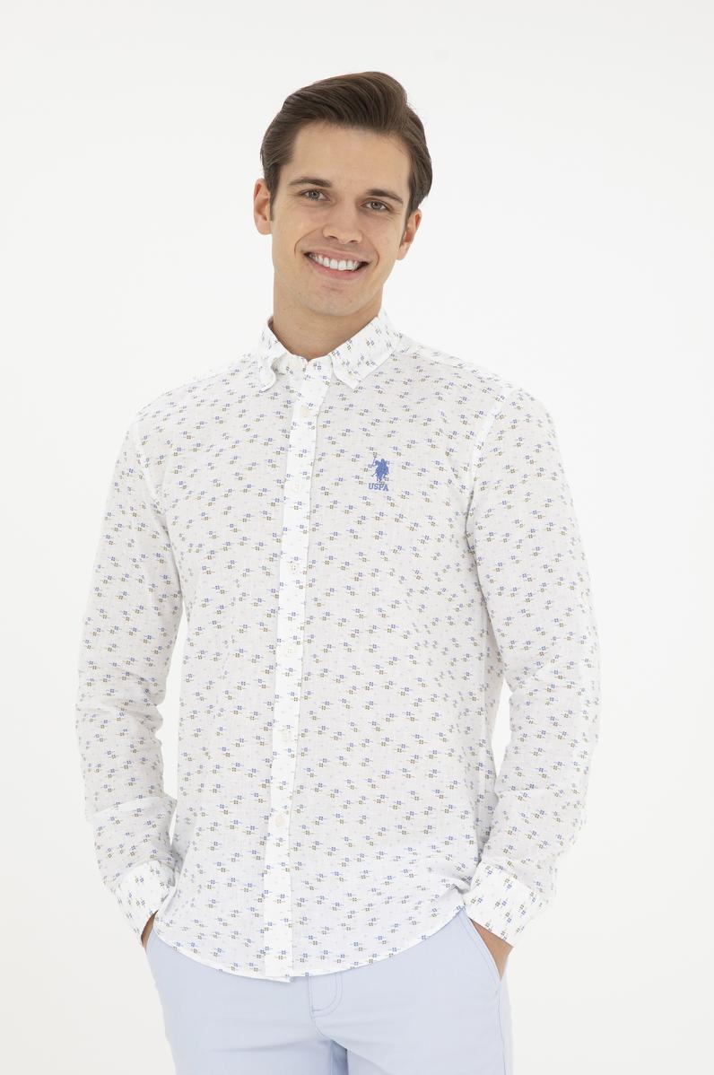 Erkek Açık Mavi Uzun Kollu Gömlek