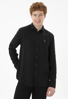 Erkek Siyah Uzun Kollu Gömlek - 50288669025