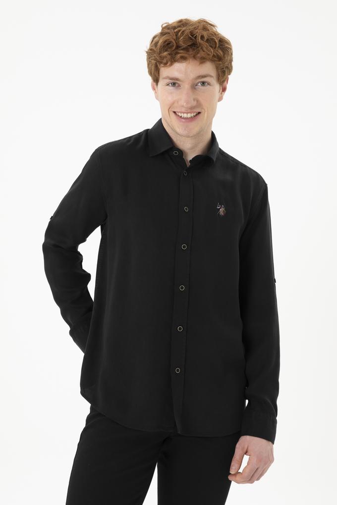 Erkek Siyah Uzun Kollu Gömlek