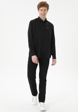Erkek Siyah Uzun Kollu Gömlek - 50288669025