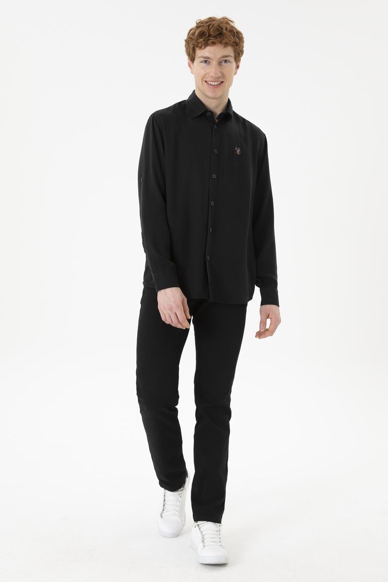 Erkek Siyah Uzun Kollu Gömlek - 50288669025