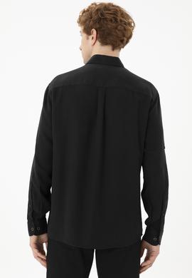Erkek Siyah Uzun Kollu Gömlek - 50288669025