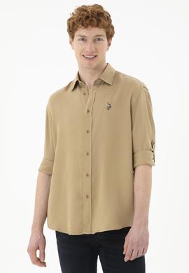 Erkek Haki Uzun Kollu Gömlek - 50288669012