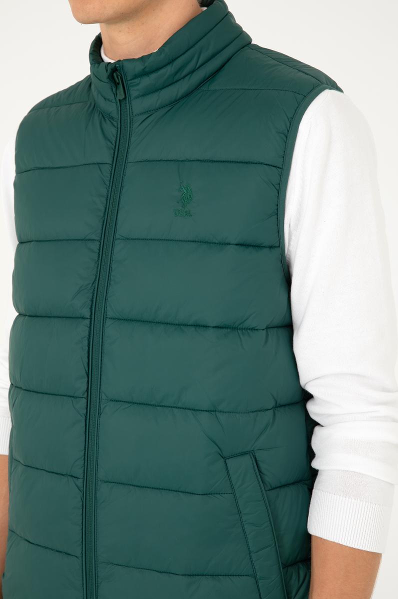 Erkek Koyu Yeşil Yelek