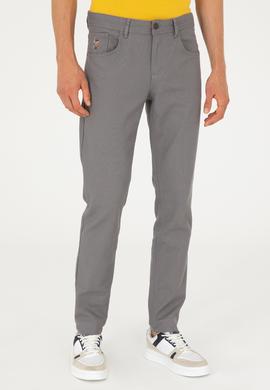 Erkek Gri Kanvas Pantolon - 50291161115