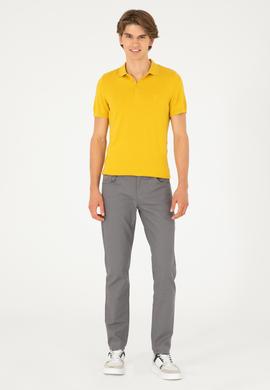 Erkek Gri Kanvas Pantolon - 50291161115