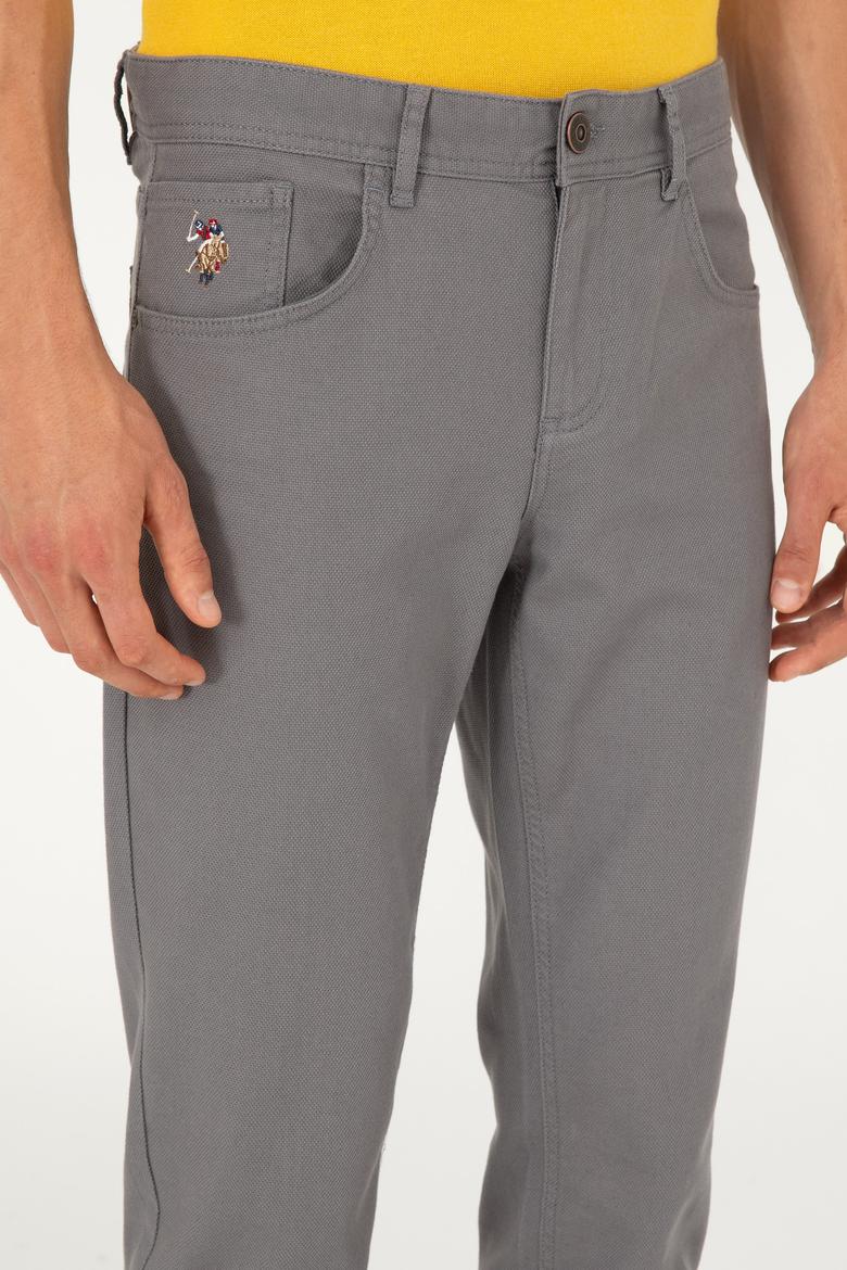 Erkek Gri Kanvas Pantolon - 50291161115