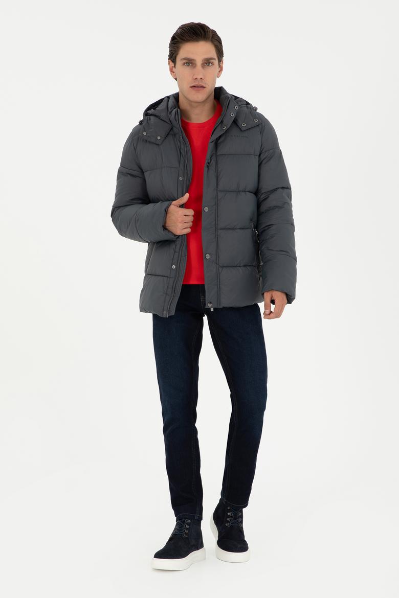 Erkek Antrasit Mont - 50292894036